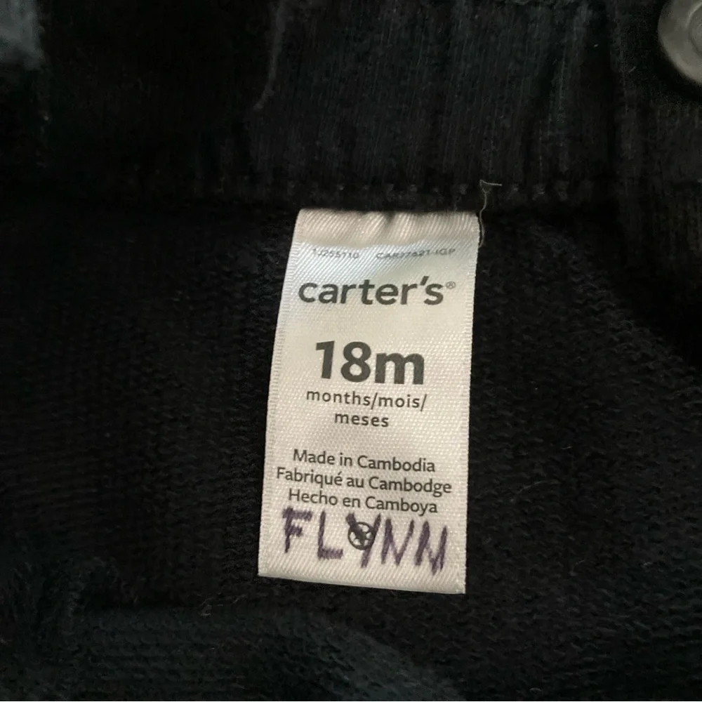 Carter’s Black Cat Face Pinafore Jumper Dress Size 18M‎ Fall Halloween Kitty